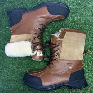 UGG Butte Worchester Brown Waterproof Leather Boots Mens 10